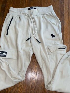YoungLA Men’s Large Tan Cargo Jogger Pants
